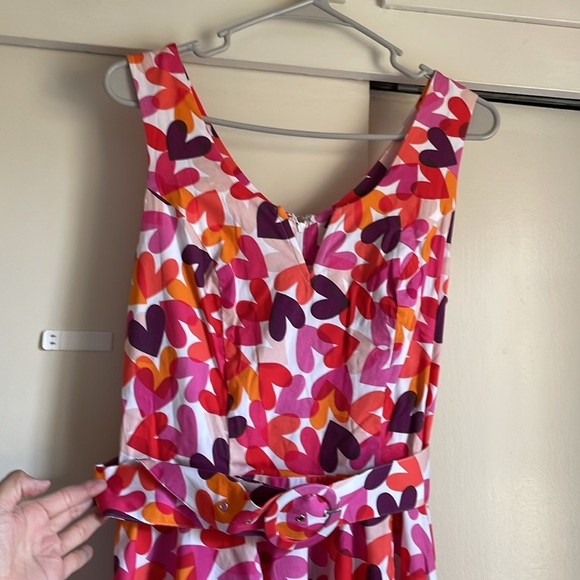 timeless London Dresses & Skirts - Timeless London Purple Orange Pink Hot Pink Magenta Hearts sleeveless Dress 6 S